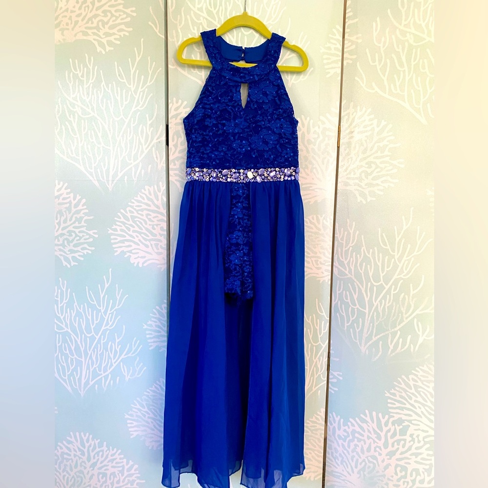 Speechless lace chiffon walkthrough dress